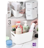 Alegra 3.5 Lt Beyaz 3 Adet Dolap Içi Düzenleyici Sepet, Saklama Kutusu, Banyo Ve Mutfak Organizer