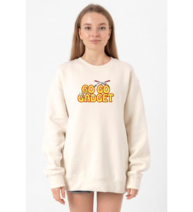 Inspector Gadget Go Go Gadget Ekru Kadın 2ip Sweatshirt