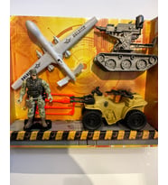 Kutulu Asker Seti Askeri Araç Tank İHA 4' lü Set (Çok Renkli)
