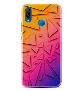 Huawei P20 Lite Mate 10 20 Lite Pro P40 Lite KılıfDesemli Silikon Üçgenler 1635
