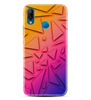 Huawei P20 Lite Mate 10 20 Lite Pro P40 Lite KılıfDesemli Silikon Üçgenler 1635