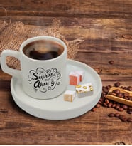 BK Gift Kişiye Özel Sunum Tabaklı İsimli Türk Kahvesi Fincanı Model 6