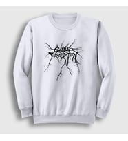 Presmono Unisex Beyaz Logo Metal Cattle Decapitation Sweatshirt 476171tt (Beyaz)