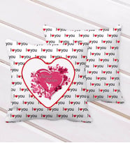 BK Gift Kişiye Özel Sevgililer Günü I Love You Kalp Desenli Dekoratif Kırlent Yastık-3 (Beyaz)