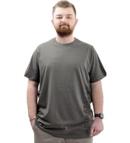 Mode XL Büyük Beden Baskılı Erkek T-Shirt Bisiklet Yaka SIMPLICITY U24046 Haki