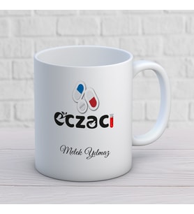 KİŞİYE ÖZEL ECZACI MESLEK KUPA BARDAK