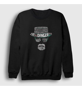 Presmono Unisex Siyah Wordart Breaking Bad Sweatshirt 185750tt