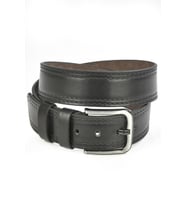 DeepSEA Erkek  4,5 cm Eninde Yanları Dikiş Desenli Suni Deri Spor Kemer 2402606 (Siyah)