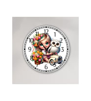 bilge Tasarım Çocuk Odası Duvar Saati 30 x 30 CM (Karışık)