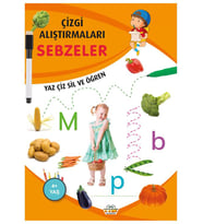 Çizgi Alıştırmaları Sebzeler 0 6 Yaş Yayınları