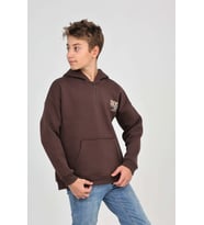 Toontoy Erkek Çocuk Create Baskılı Sweatshirt (Kahverengi)