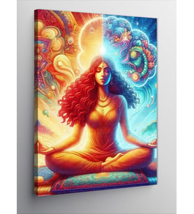 Kanvas Tablo Yoga Yapan Kız