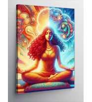 Kanvas Tablo Yoga Yapan Kız