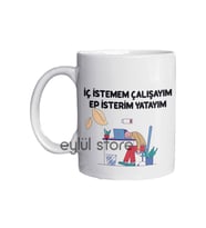 Trakya Eğlenceli Yazılı Özel Tasarım Baskılı Kupa Bardak 003 (Çok Renkli)