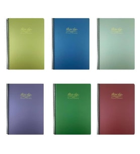 Gıpta Metal Notes Spiralli PP Kapak Defter A4 80 yp  Kareli (Karışık)