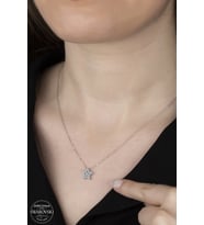 Union Swarovski Zirconia Kadın Star Gümüş Kolye