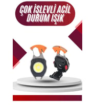 7 Modlu Mini Led Lamba Anahtarlık Usb Şarjlı Kamp İçin Taşınabilir