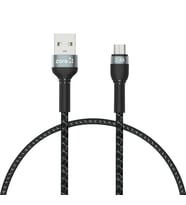 Kısa ve Güçlü 30cm Micro USB Kablo Hızlı Şarj ve Data Veri Aktarımı (2.4A Güç, 480Mbps Hız) (Siyah)