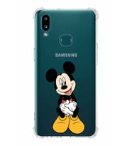 Samsung Galaxy A10s  Köşe Korumalı Antişok Kapak Mickey Mouse Tasarımlı Şeffaf  Kılıf
