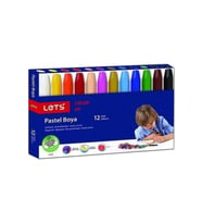 Lets Pastel Boya Karton Kutu Köşeli 12 Renk L-6120 (Karışık)