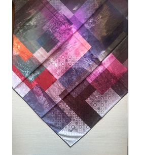 İpekal Trend Dijital Baskı  Batik Dikdörtgen Desenli Royan Eşarp Desen 4 Renk 7