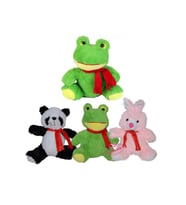Atkılı Kurbağa Peluş Bebek 23cm (Çok Renkli)