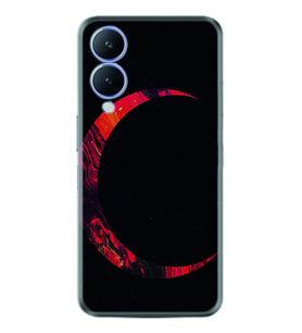 Vivo Y17S Kılıf Silikon Desen Özel Seri Red Moons 1747