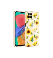 Samsung Galaxy M33 Uyumlu Kılıf Kamera Korumalı Desenli Sert Silikon Zore Epoksi Kapak (Model 2)