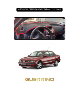 MITSUBISHI CARISMA BÜYÜK EKRAN 1997-2003TORPİDO KORUMA HALISI SİYAH KENAR