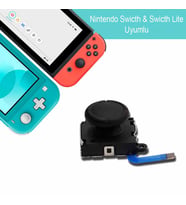 Nintendo Switch Analog Motor Yedek Parça Nintendo Joystick Analog Topuz (Siyah)
