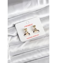 14K Gold Renk Kaplama CM Kadın Küpe - TJ-BKP11400