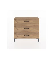 Arges Şifonyer 3 Çekmeceli 88x30x80 Çam-Çam