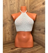 Floky El Yapımı Krem Renkli Crop – Coastal Breeze Serisi