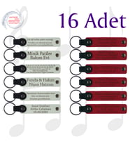 Beyaz & Kırmızı, Yürüyüş Grubu Etkinliğine Veda Hediyesi, 16’lı Set, İsim Yazılı Anlamlı Hediyelik