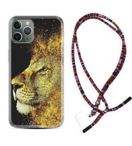 Apple iPhone 11 12 13 14 Pro Max Kılıf Boyun Asklı Rasta Silikon Leon 1323