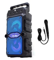 Gredtnice GTS-1571 Bluetooth RGB Mikrofonlu Hoparlör USB /TF kart/FM (Siyah-Siyah)