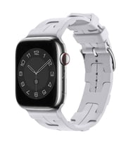 Apple Watch 7/8/9 41mm Kordon Silikon KatKat Kordon 92 (Açık Mavi)
