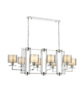 AVONNI AV-60190-8K-YM Krom Kaplama Modern Avize E27 Metal Cam 110x60cm