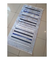 EVALİFE 8058 GRİ KAYMAZ DERİ TABAN HALI 80X150 CM