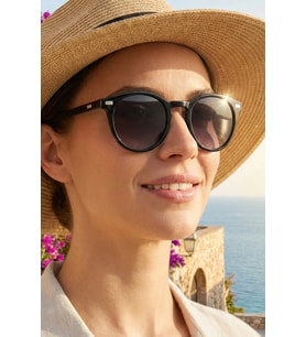 SUNSTOP Polarize Siyah Unisex Güneş Gözlüğü 1374 C0101 - TR90 Esnek Dayanıklı Çerçeve