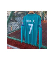 R. Madrid 2018 Cristiano Ronaldo Sezonu Uzun Kollu Turkuaz Forma