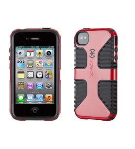 Speck CandyShell Grip iPhone 4S/4 ile Uyumlu Sert Kılıf Kırmızı SPK-A1229