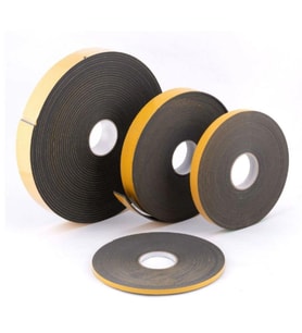 YAPIŞKANLI POLİETİLEN SÜNGER ŞERİT 5*40 MM (20 METRE) (Siyah - Füme)