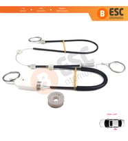 Mercedes CLS Class C219 W219 2004-2011 A2197300746 İçin Arka Sol Cam Kriko Tamir Seti