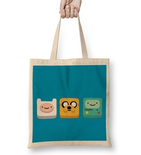 Advenuture Time Jake Finn And Bmo Bez Çanta Uzun Saplı