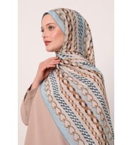 Mavi luvenSara Silk Elite Şal