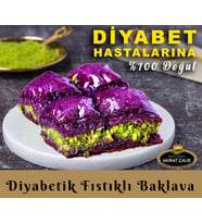 DİYABETİK FISTIKLI KARE BAKLAVA (1 kg)