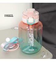 Sport Suluk 1100 ml, Askılı ve Pipetli, Pembe, 20x11 (Pembe)