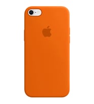 IPHONE 7-8-SE2020 UYUMLU SOFT LOGOLU İÇİ KADİFE LANSMAN TELEFON KILIF (Turuncu)
