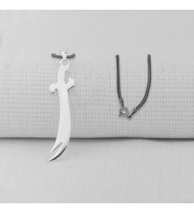 Zulfikar  Tasarımlı 925 Ayar Gümüş Erkek Kolye